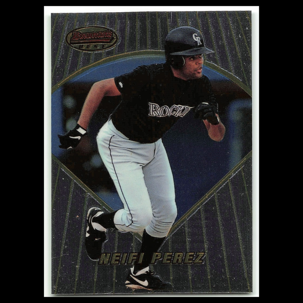 Neifi Perez Rookie #168 1996 Bowmans Best Colorado Rockies Baseball Card MLB NM