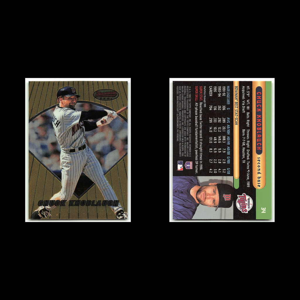 Chuck Knoblauch #34 1996 Bowmans Best Minnesota Twins Baseball Card MLB NM