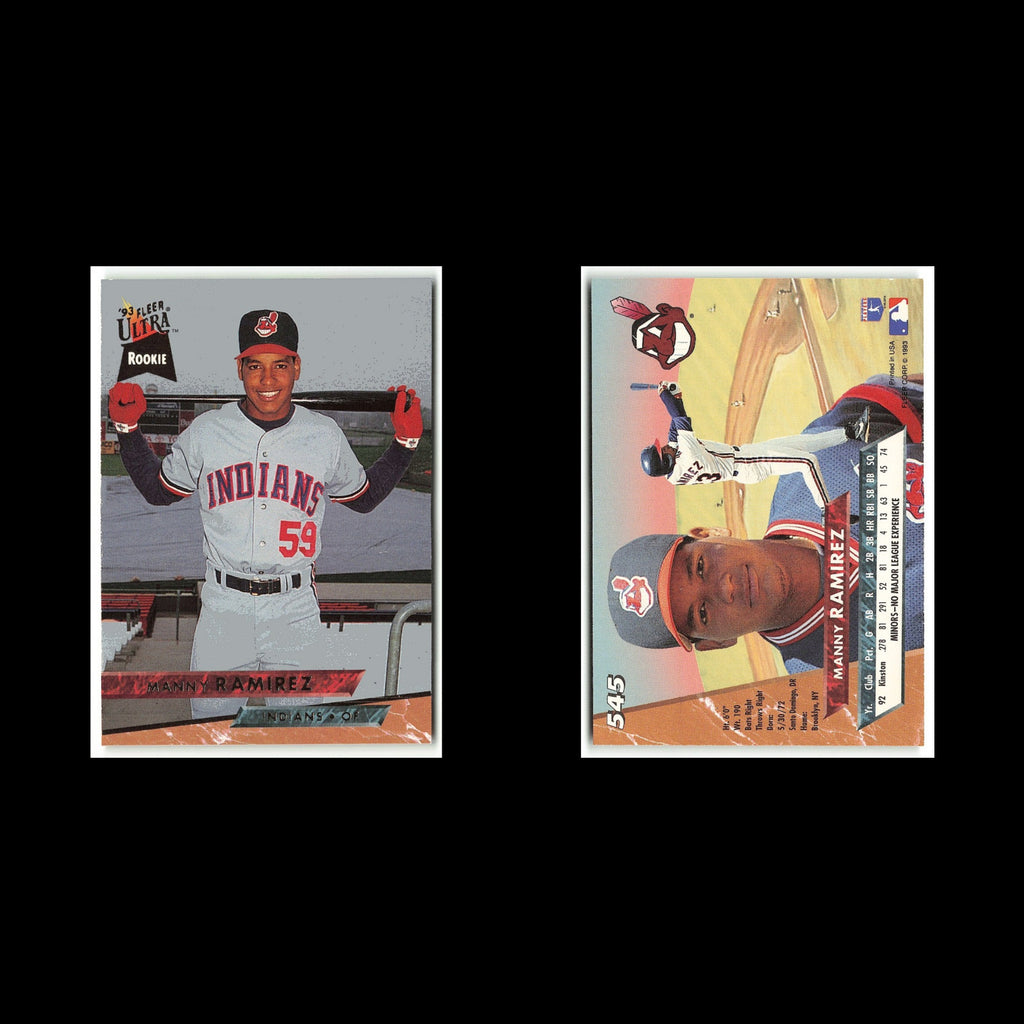 Manny Ramirez Rookie #545 1993 Fleer Ultra Cleveland Indians Baseball Card MLB