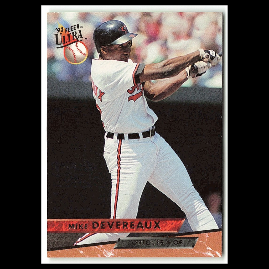 Mike Devereaux #493 1993 Fleer Ultra Baltimore Orioles Baseball Card MLB NM