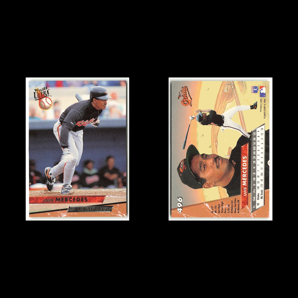 Luis Mercedes #496 1993 Fleer Ultra Baltimore Orioles Baseball Card MLB NM