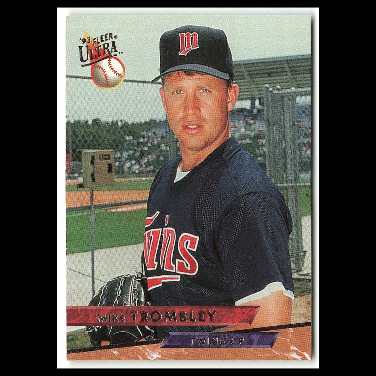 Mike Trombley #588 1993 Fleer Ultra Minnesota Twins Baseball Card MLB NM