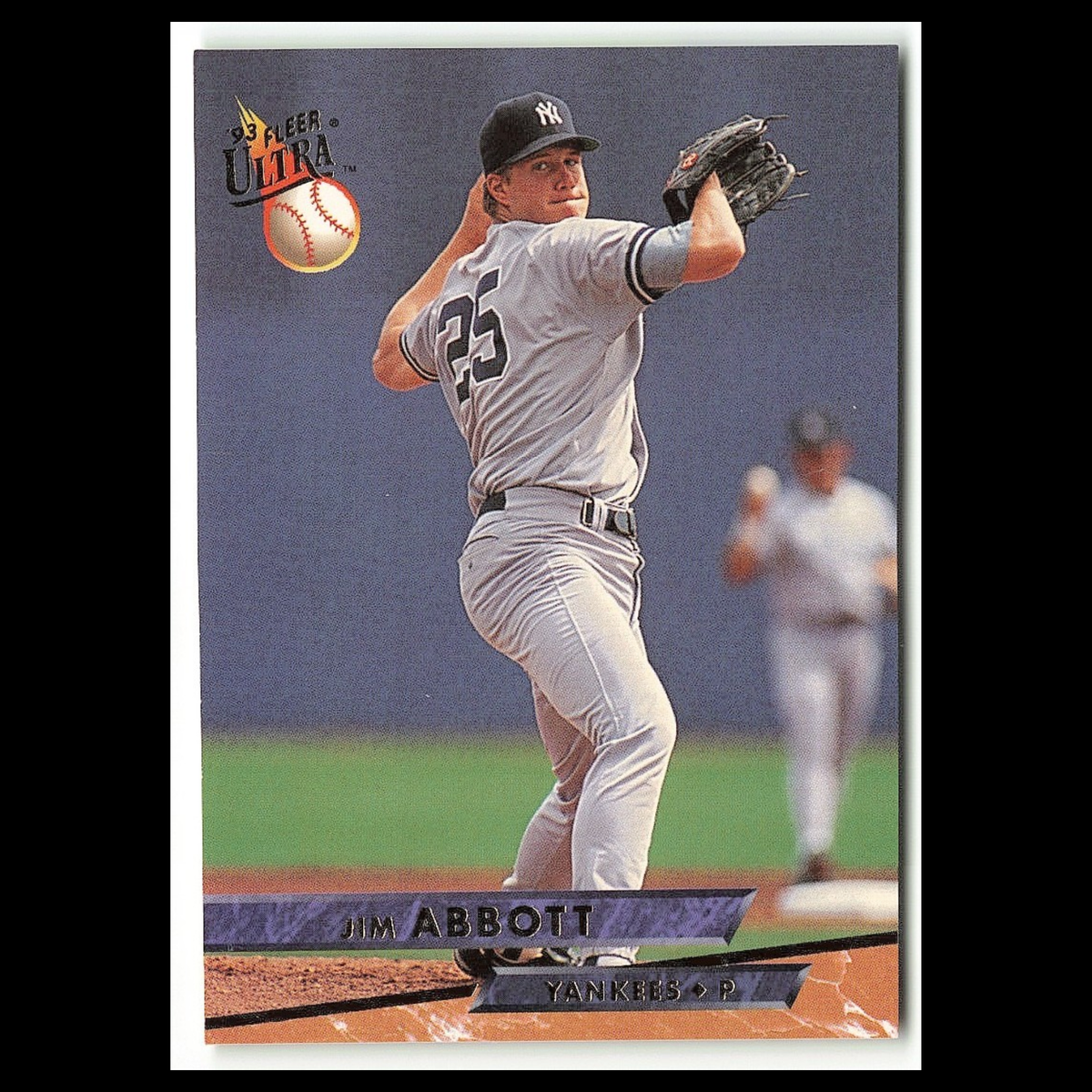Jim Abbott #590 1993 Fleer Ultra New York Yankees Baseball Card MLB NM