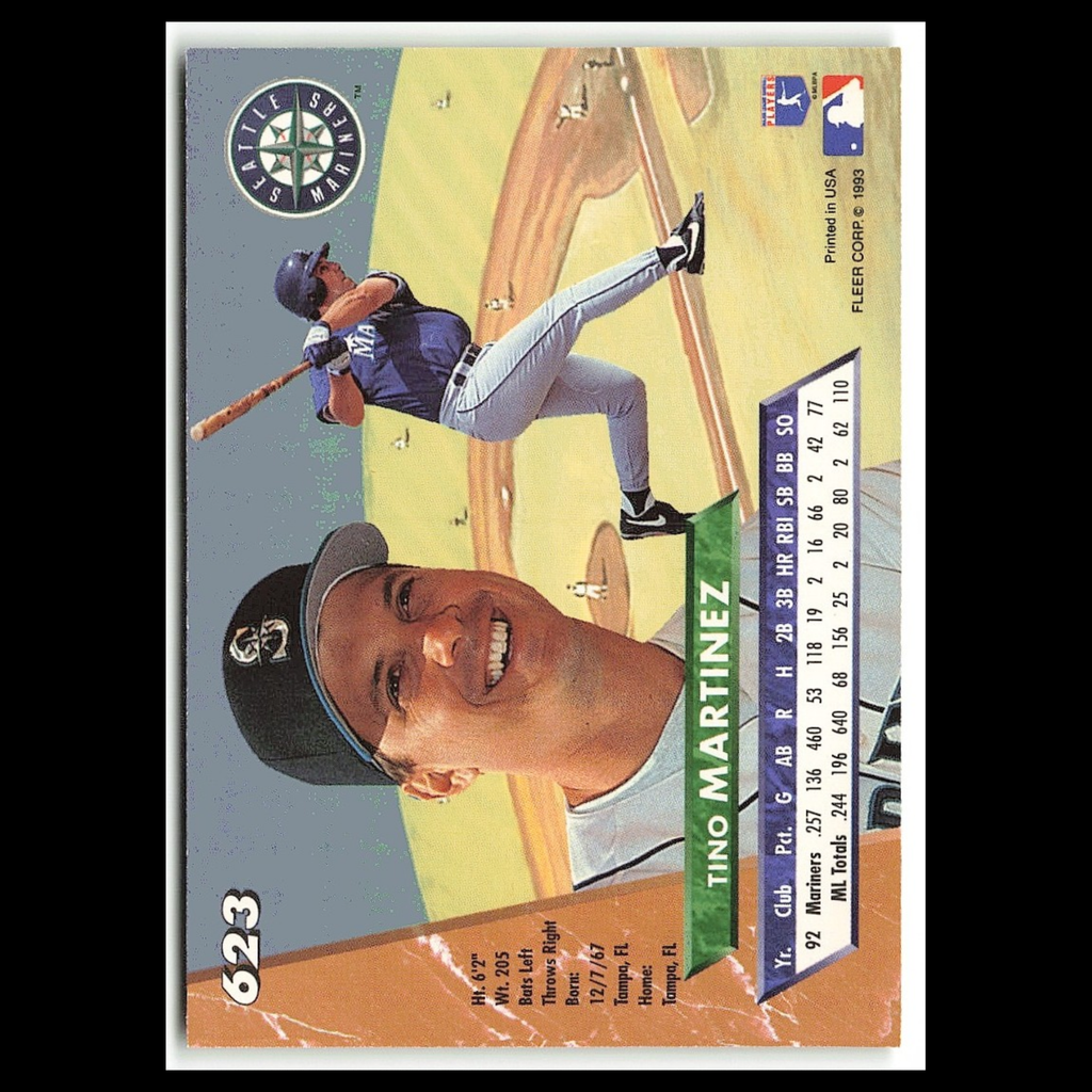 Tino Martinez #623 1993 Fleer Ultra Seattle Mariners Baseball Card MLB NM
