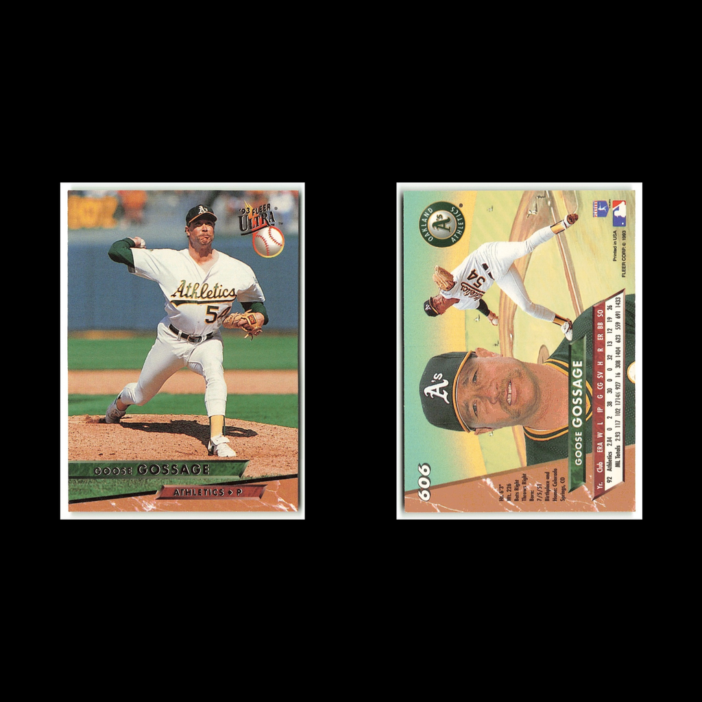 Rich Gossage #606 1993 Fleer Ultra Oakland Athletics Baseball Card MLB NM
