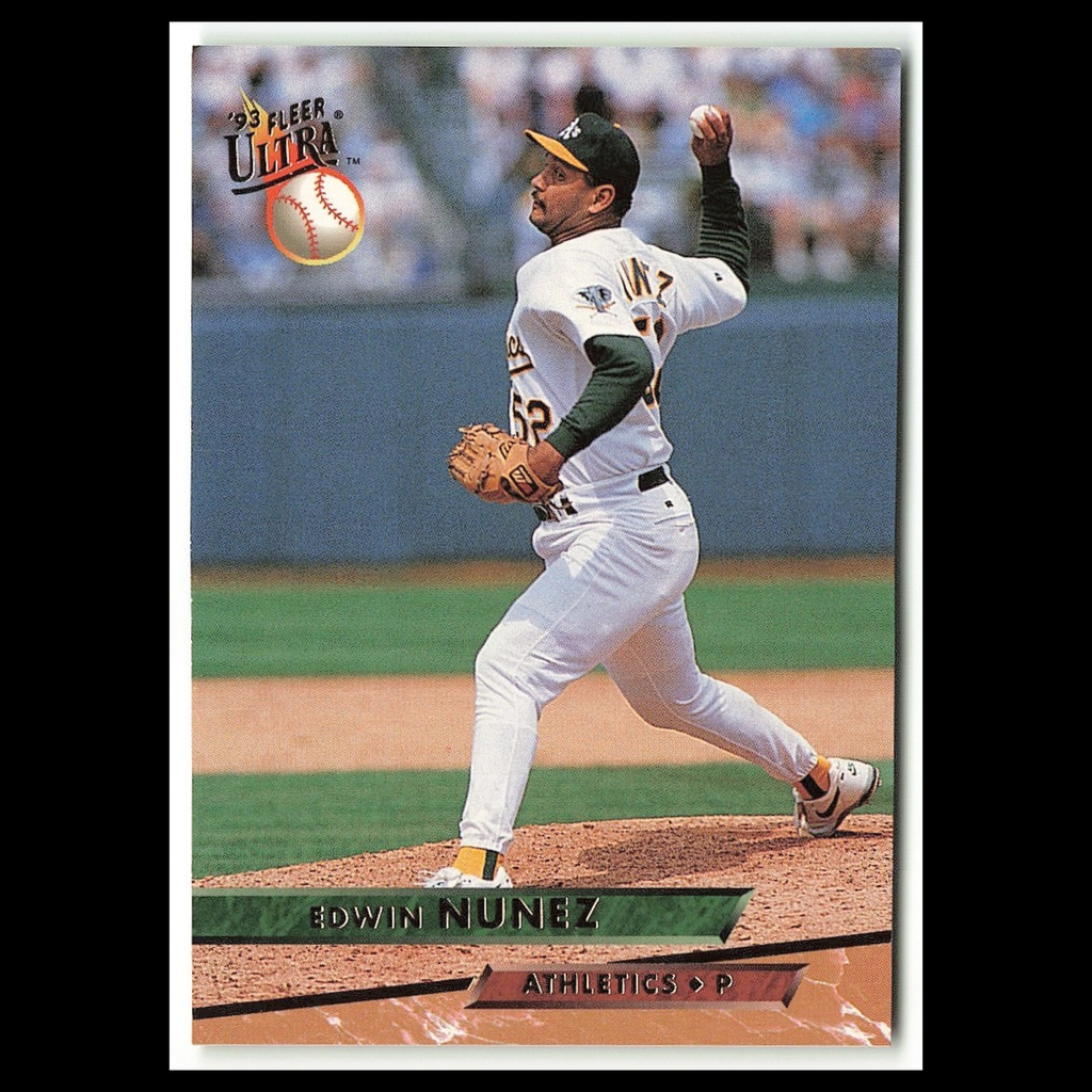 Edwin Nunez #611 1993 Fleer Ultra Oakland Athletics Baseball Card MLB NM