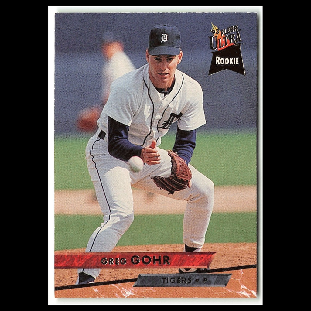 Greg Gohr Rookie #550 1993 Fleer Ultra Detroit Tigers Baseball Card MLB NM
