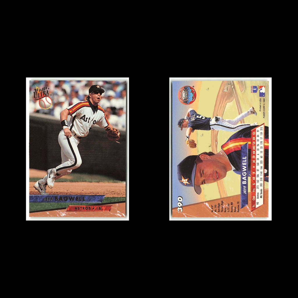 Jeff Bagwell #390 1993 Fleer Ultra Houston Astros Baseball Card MLB NM