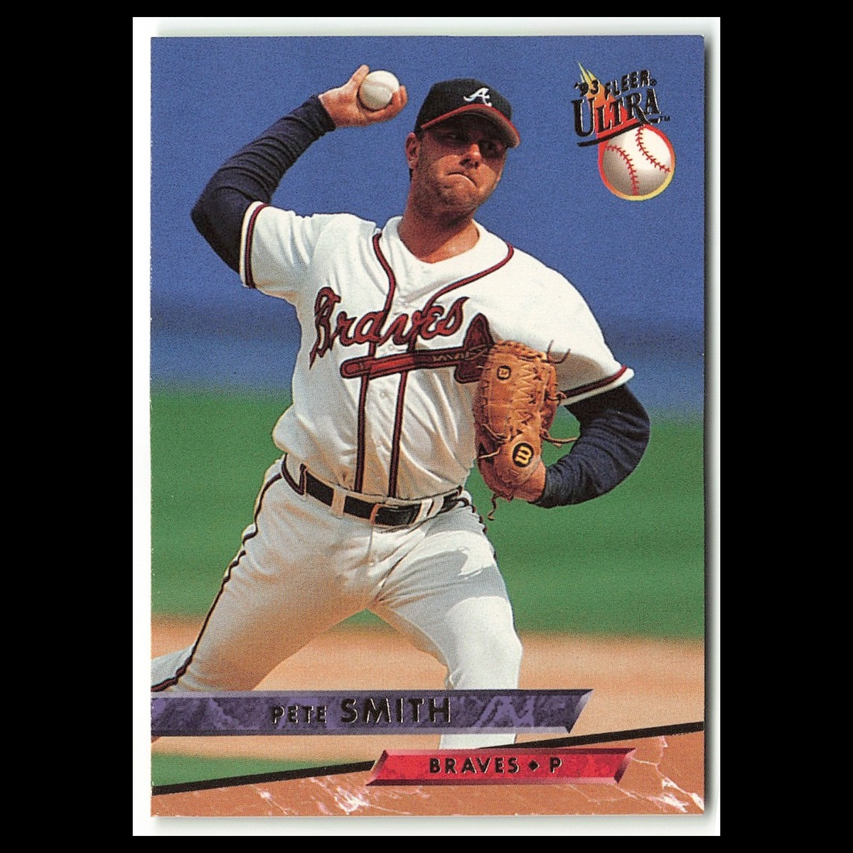 Pete Smith #311 1993 Fleer Ultra Atlanta Braves Baseball Card MLB NM