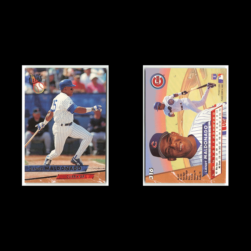 Candy Maldonado #316 1993 Fleer Ultra Chicago Cubs Baseball Card MLB NM