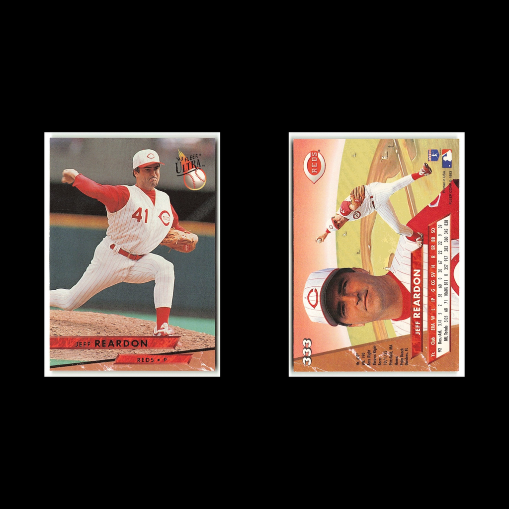 Jeff Reardon #333 1993 Fleer Ultra Cincinnati Reds Baseball Card MLB NM