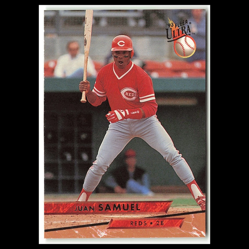 Juan Samuel #335 1993 Fleer Ultra Cincinnati Reds Baseball Card MLB NM