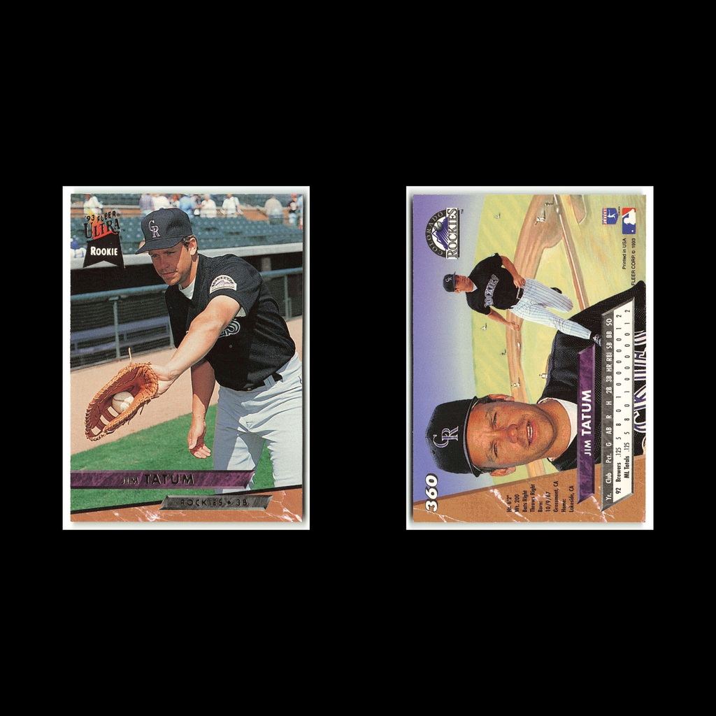 Jim Tatum Rookie #360 1993 Fleer Ultra Colorado Rockies Baseball Card MLB NM