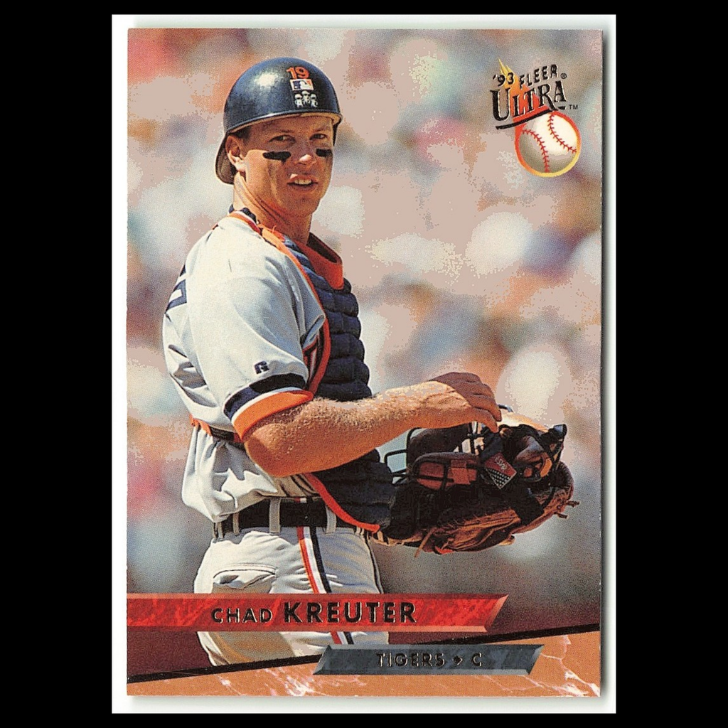 Chad Kreuter #201 1993 Fleer Ultra Detroit Tigers Baseball Card MLB NM
