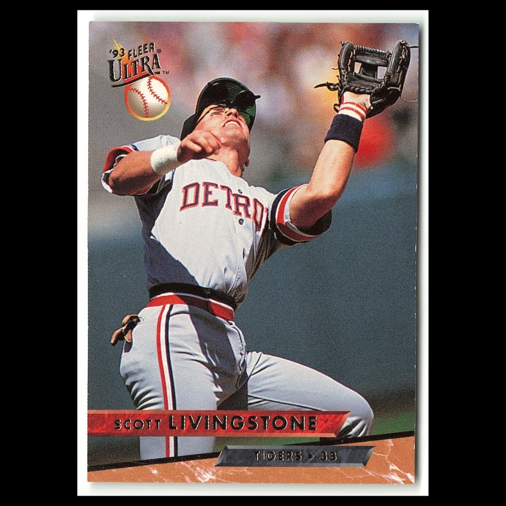 Scott Livingstone #202 1993 Fleer Ultra Detroit Tigers Baseball Card MLB NM