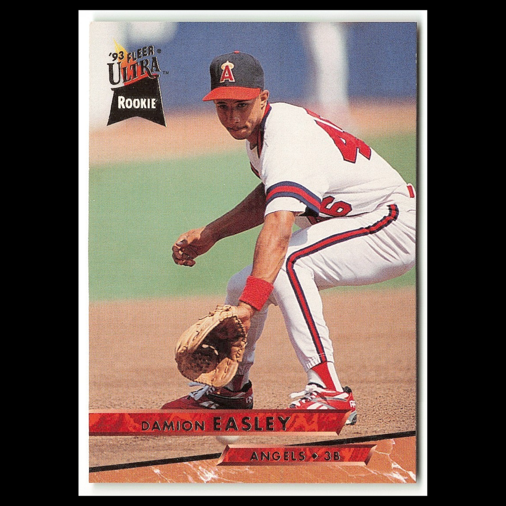 Damion Easley Rookie #161 1993 Fleer Ultra California Angels Baseball Card MLB