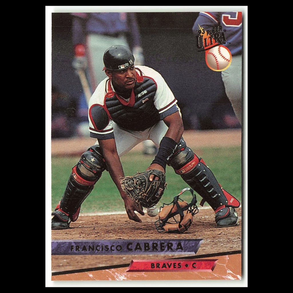 Francisco Cabrera #303 1993 Fleer Ultra Atlanta Braves Baseball Card MLB NM