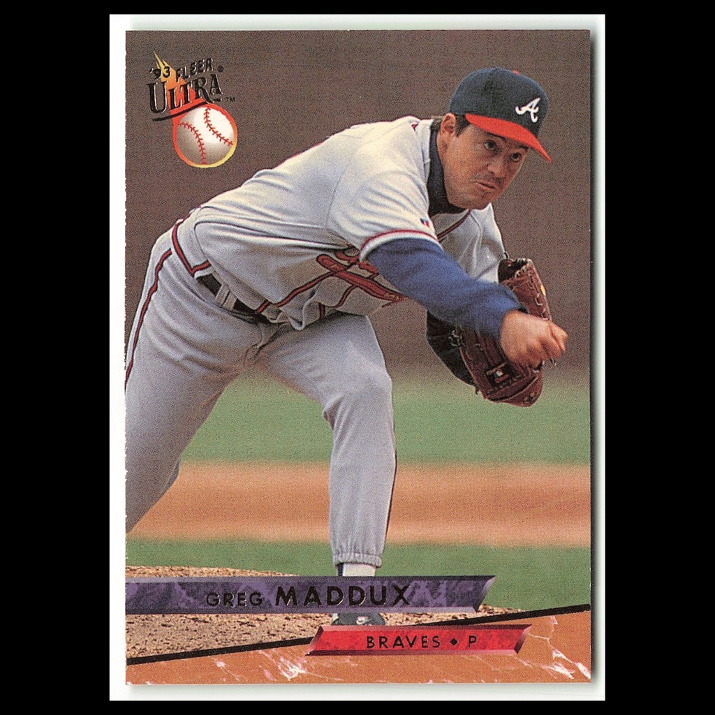 Greg Maddux #307 1993 Fleer Ultra Atlanta Braves Baseball Card MLB NM