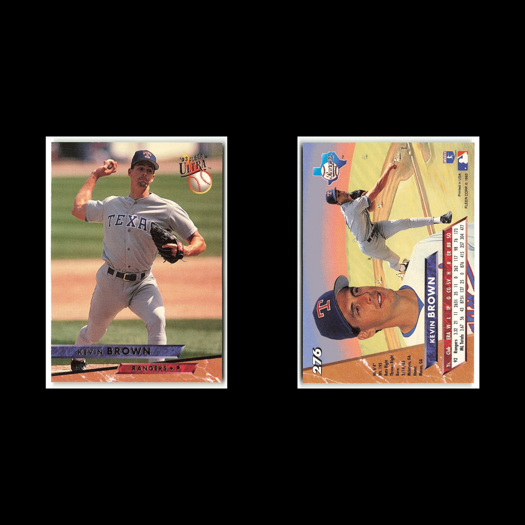 Kevin Brown #276 1993 Fleer Ultra Texas Rangers Baseball Card MLB NM