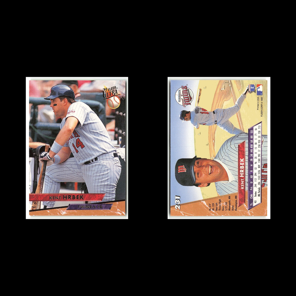 Kent Hrbek #231 1993 Fleer Ultra Minnesota Twins Baseball Card MLB NM