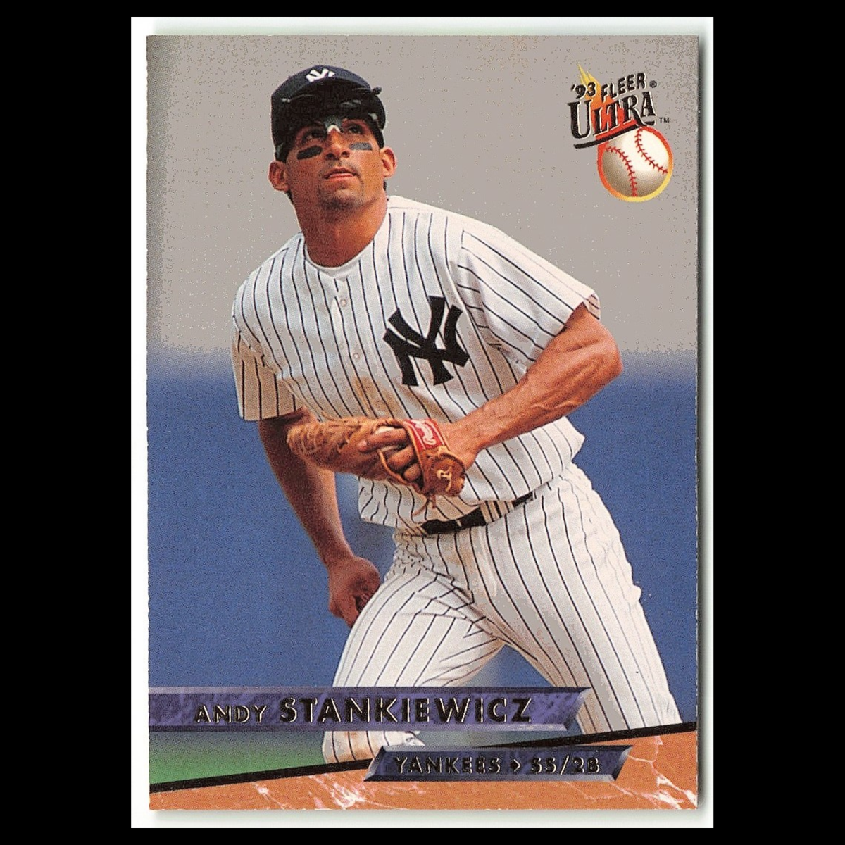 Andy Stankiewicz #249 1993 Fleer Ultra New York Yankees Baseball Card MLB NM