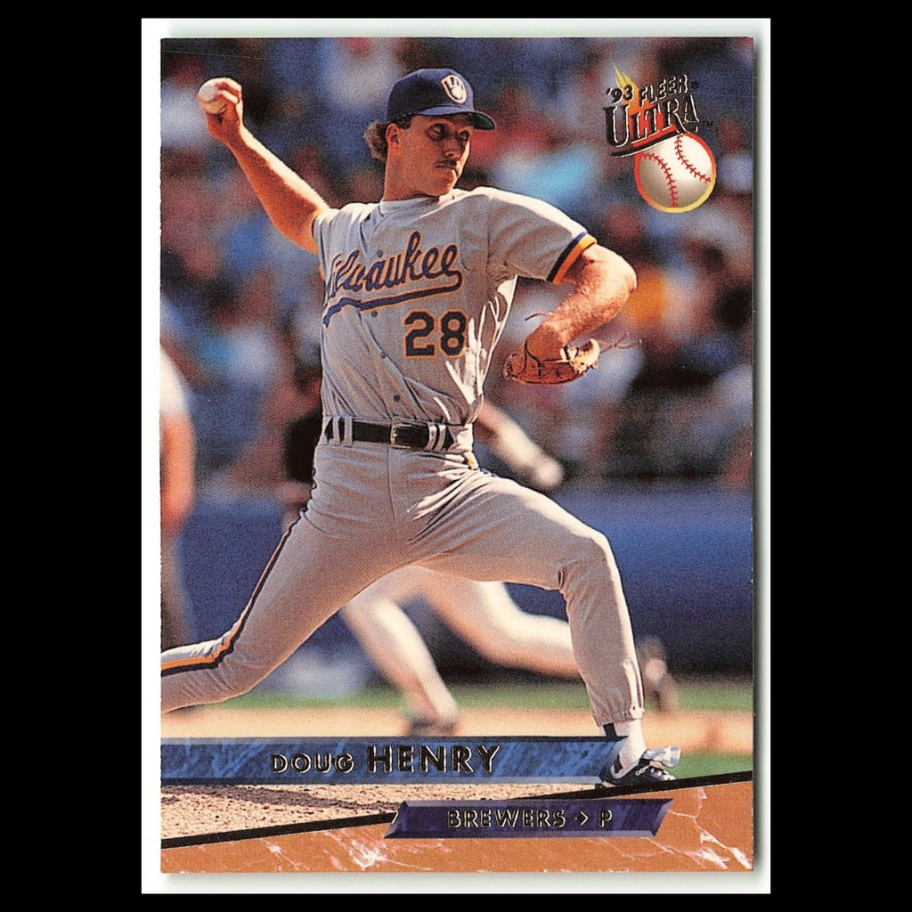 Doug Henry #220 1993 Fleer Ultra Milwaukee Brewers Baseball Card MLB NM