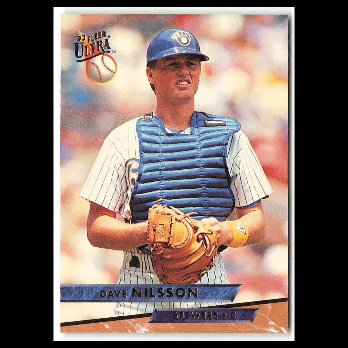 Dave Nilsson #222 1993 Fleer Ultra Milwaukee Brewers Baseball Card MLB NM