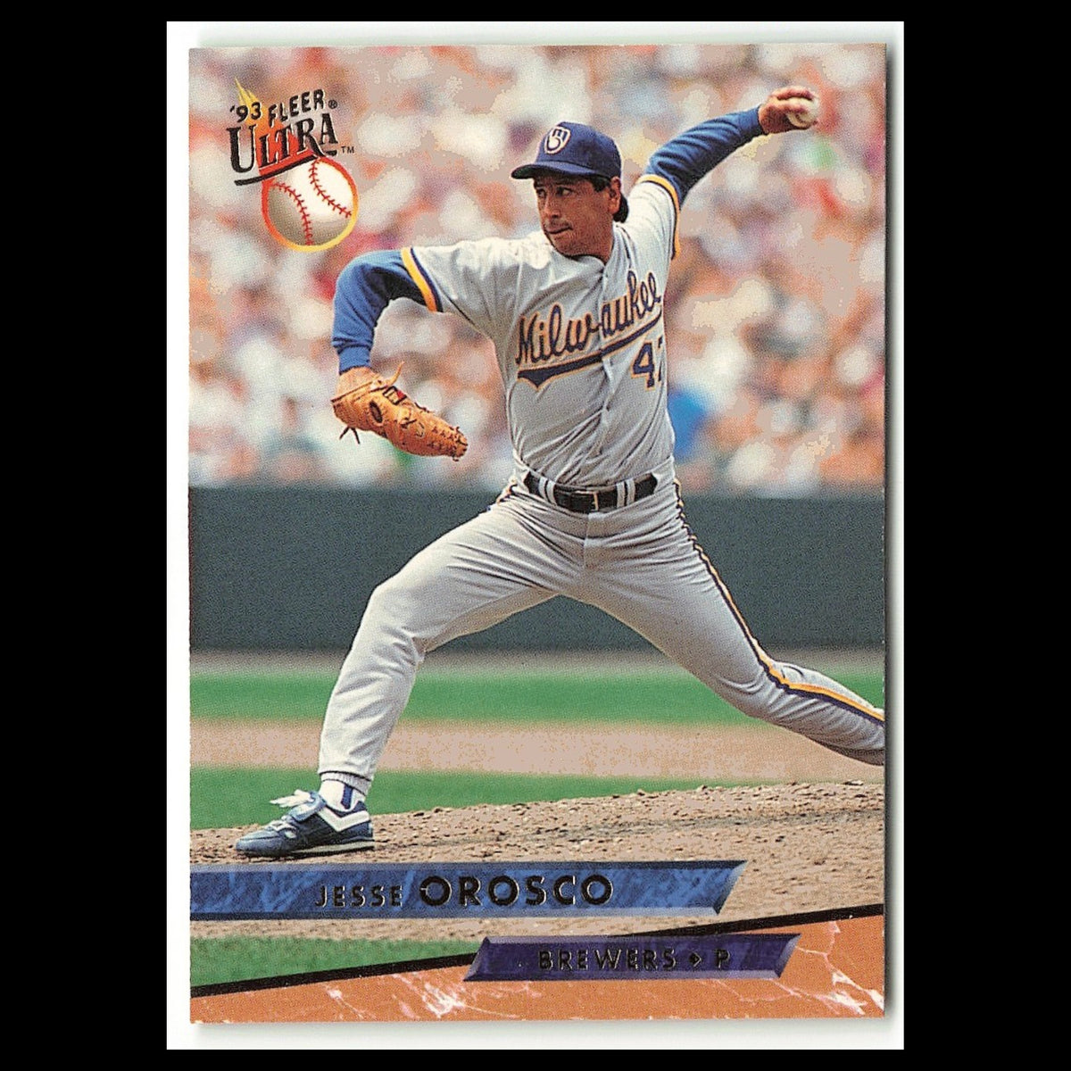 Jesse Orosco #223 1993 Fleer Ultra Milwaukee Brewers Baseball Card MLB NM