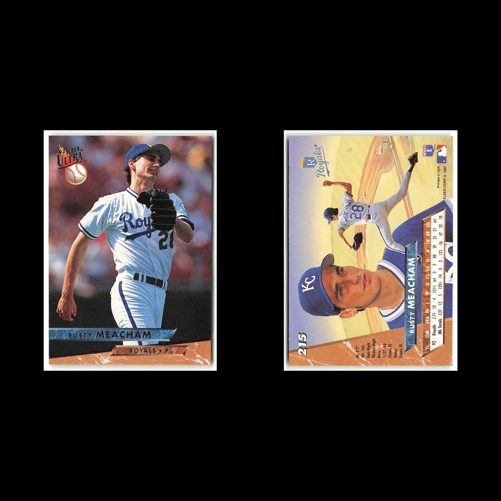 Rusty Meacham #215 1993 Fleer Ultra Kansas City Royals Baseball Card MLB NM
