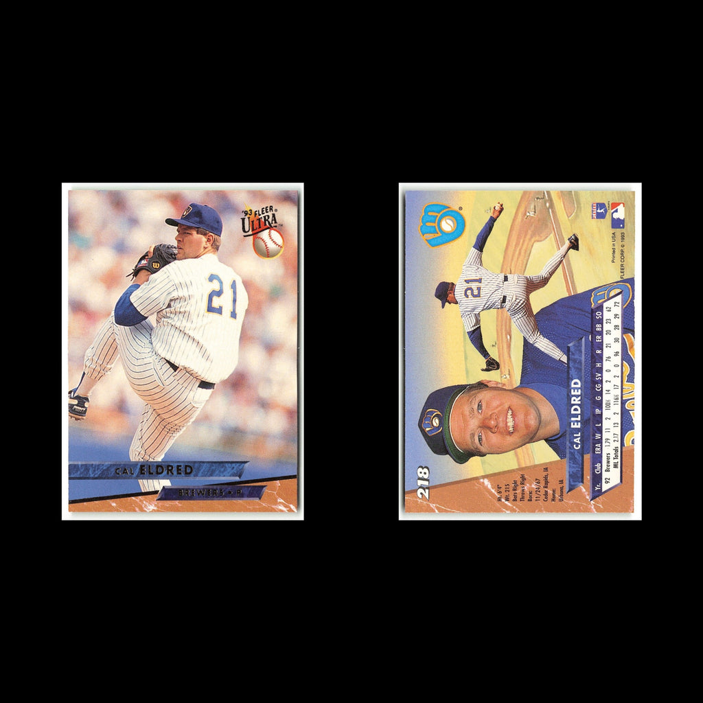 Cal Eldred #218 1993 Fleer Ultra Milwaukee Brewers Baseball Card MLB NM
