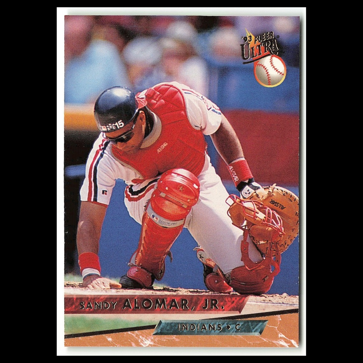 Sandy Alomar Jr. #182 1993 Fleer Ultra Cleveland Indians Baseball Card MLB NM