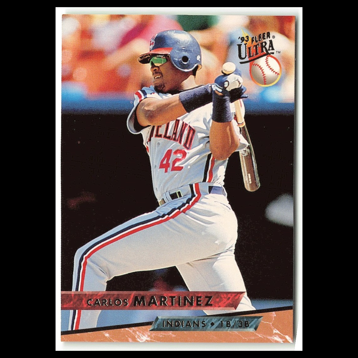 Carlos Martinez #188 1993 Fleer Ultra Cleveland Indians Baseball Card MLB NM