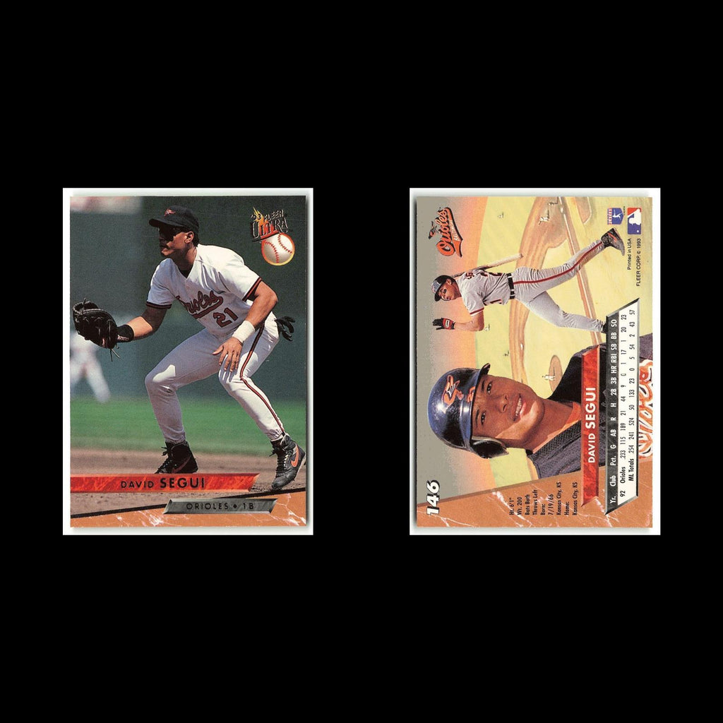 David Segui #146 1993 Fleer Ultra Baltimore Orioles Baseball Card MLB NM