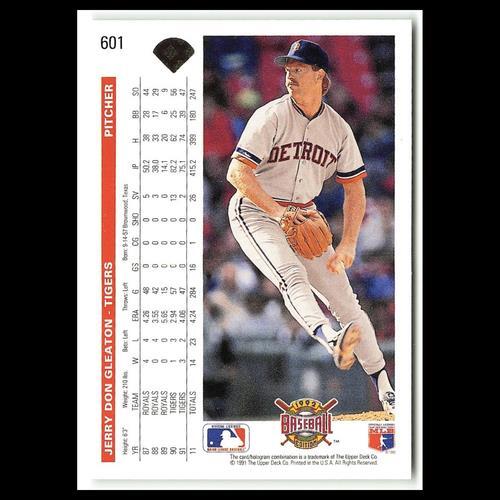 Jerry Don Gleaton #601 1992 Upper Deck Detroit Tigers Baseball Card MLB NM