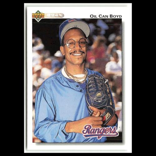 Oil Can Boyd #559 1992 Upper Deck Texas Rangers Baseball Card MLB NM