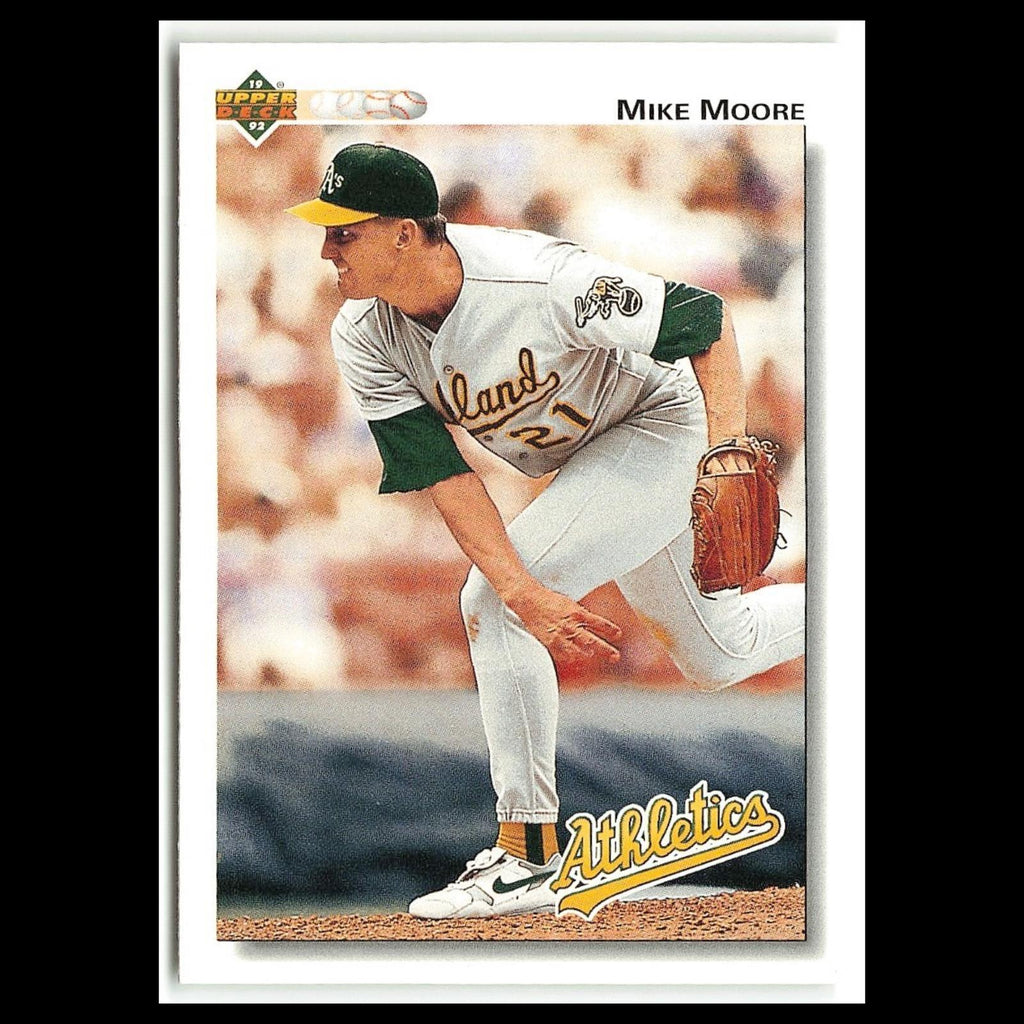 Mike Moore #661 1992 Upper Deck Oakland Athletics Baseball Card MLB NM