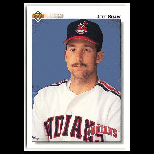 Jeff Shaw #660 1992 Upper Deck Cleveland Indians Baseball Card MLB NM