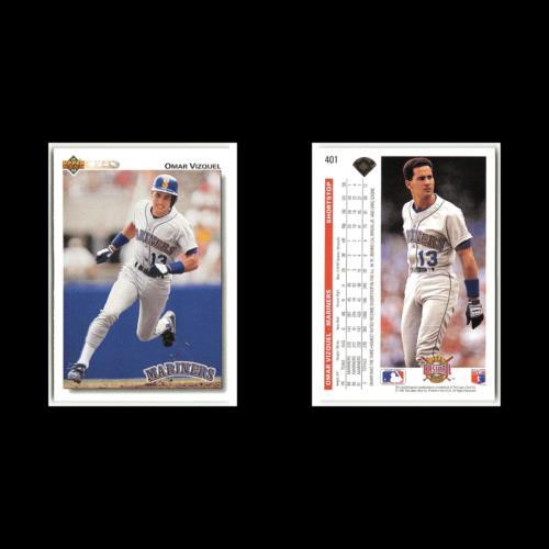 Omar Vizquel #401 1992 Upper Deck Seattle Mariners Baseball Card MLB NM