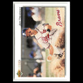 Jeff Treadway #389 1992 Upper Deck Atlanta Braves Baseball Card MLB NM
