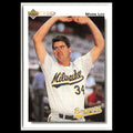 Mark Lee #507 1992 Upper Deck Milwaukee Brewers Baseball Card MLB NM