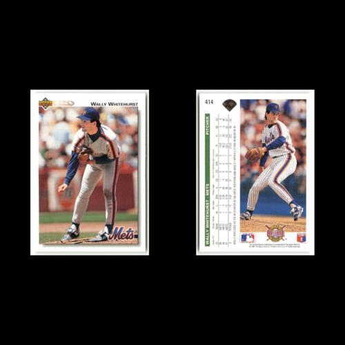 Wally Whitehurst #414 1992 Upper Deck New York Mets Baseball Card MLB NM