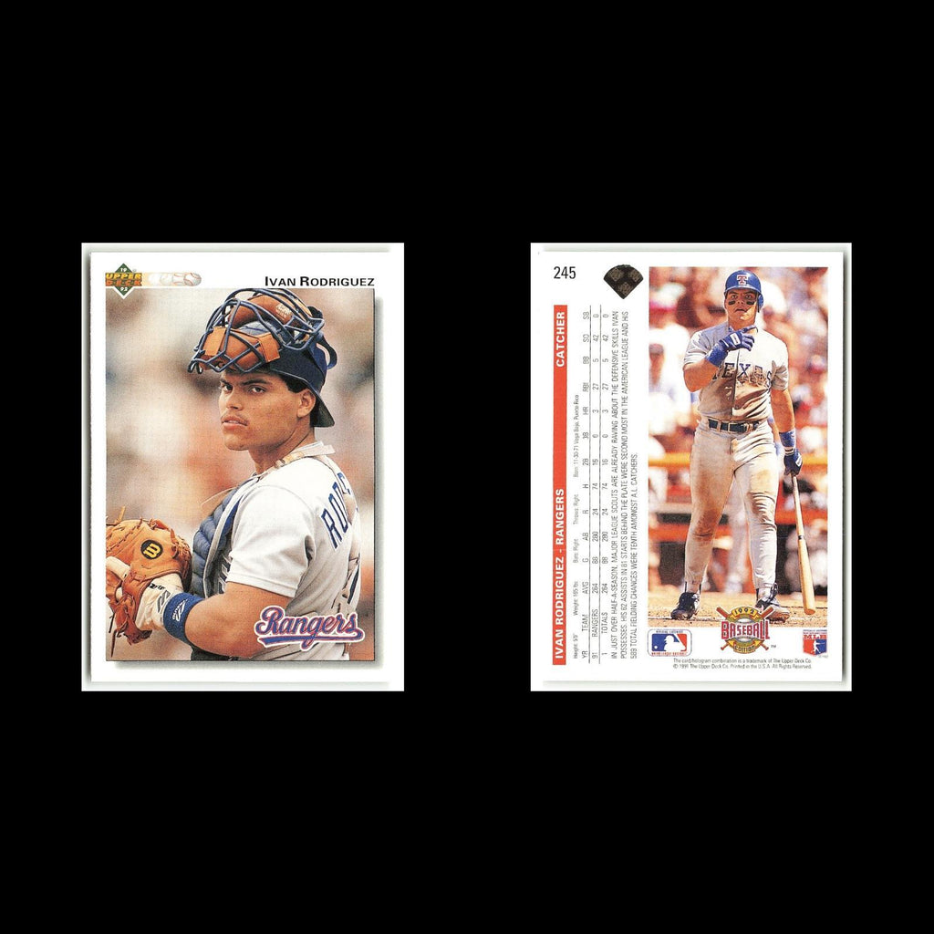 Ivan Rodriguez #245 1992 Upper Deck Texas Rangers Baseball Card MLB NM