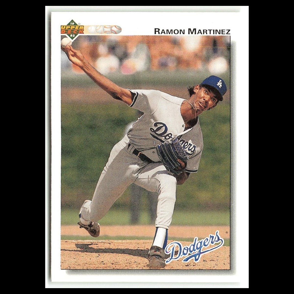 Ramon Martinez #346 1992 Upper Deck Los Angeles Dodgers Baseball Card MLB NM