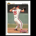 Jim Abbott #325 1992 Upper Deck California Angels Baseball Card MLB NM