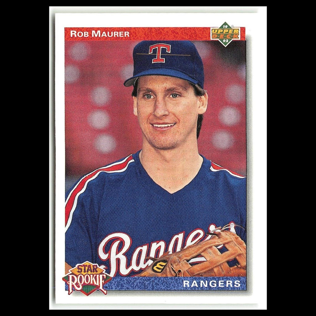 Rob Maurer Rookie #10 1992 Upper Deck Texas Rangers Baseball Card MLB NM