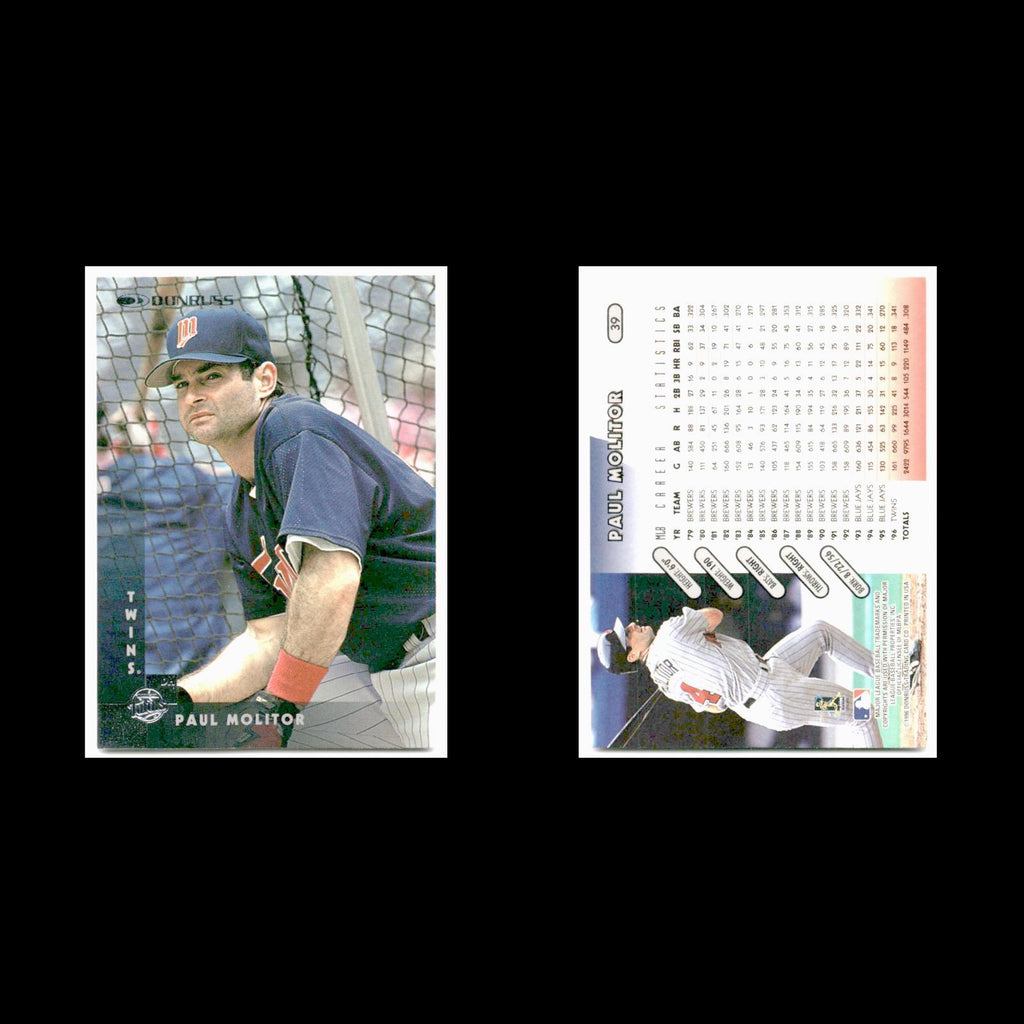 Paul Molitor #39 1997 Donruss Minnesota Twins Baseball Card MLB NM