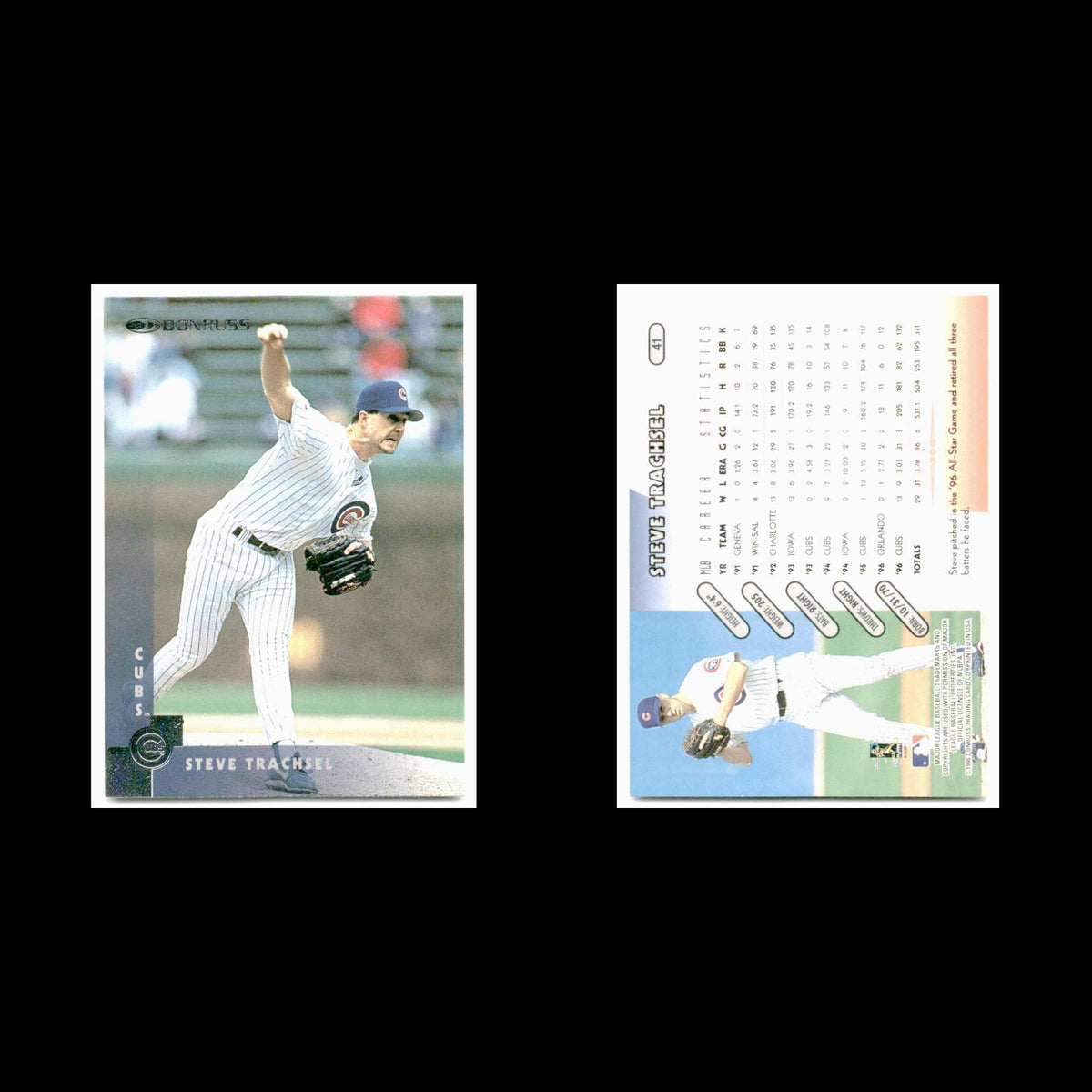 Steve Trachsel #41 1997 Donruss Chicago Cubs Baseball Card MLB NM