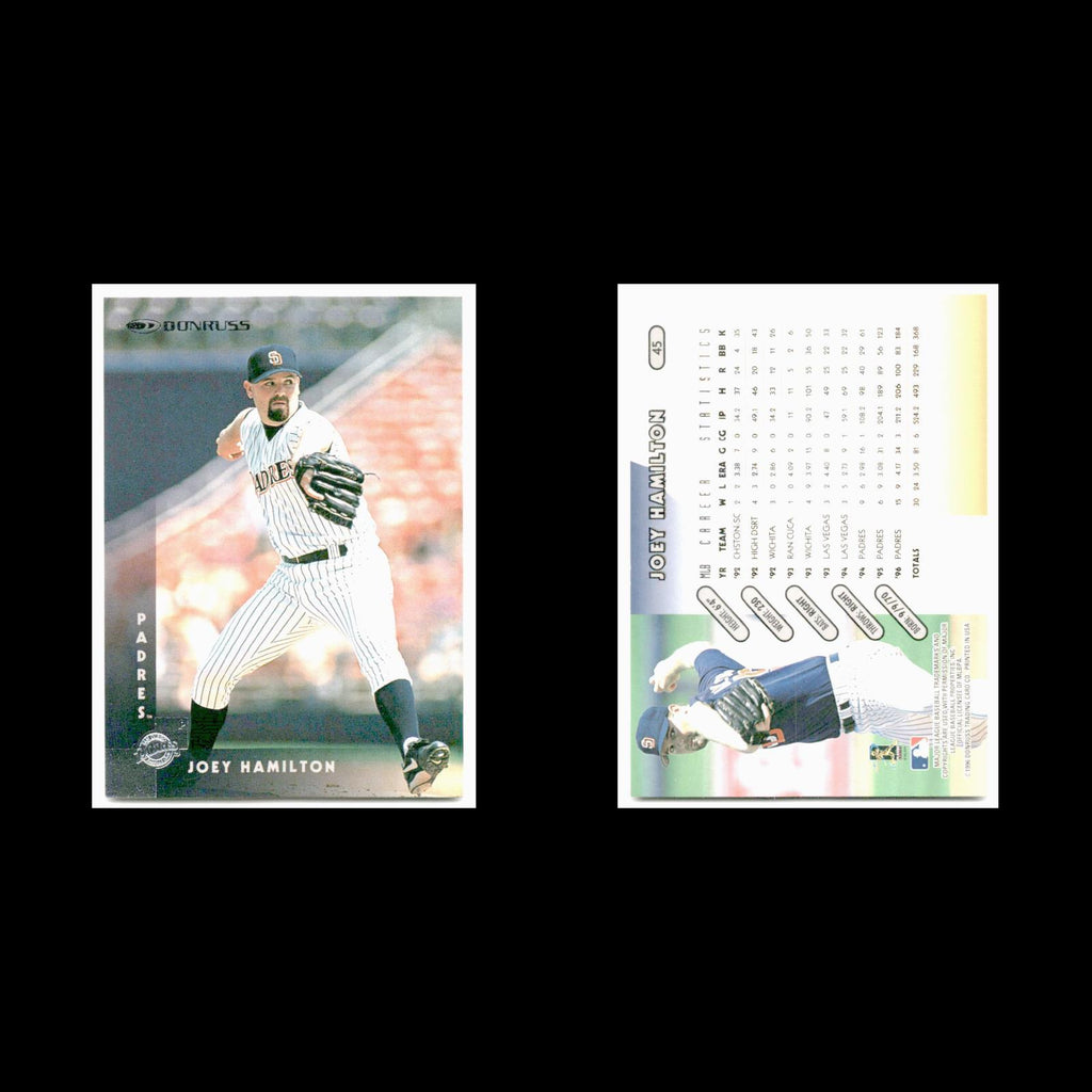 Joey Hamilton #45 1997 Donruss San Diego Padres Baseball Card MLB NM