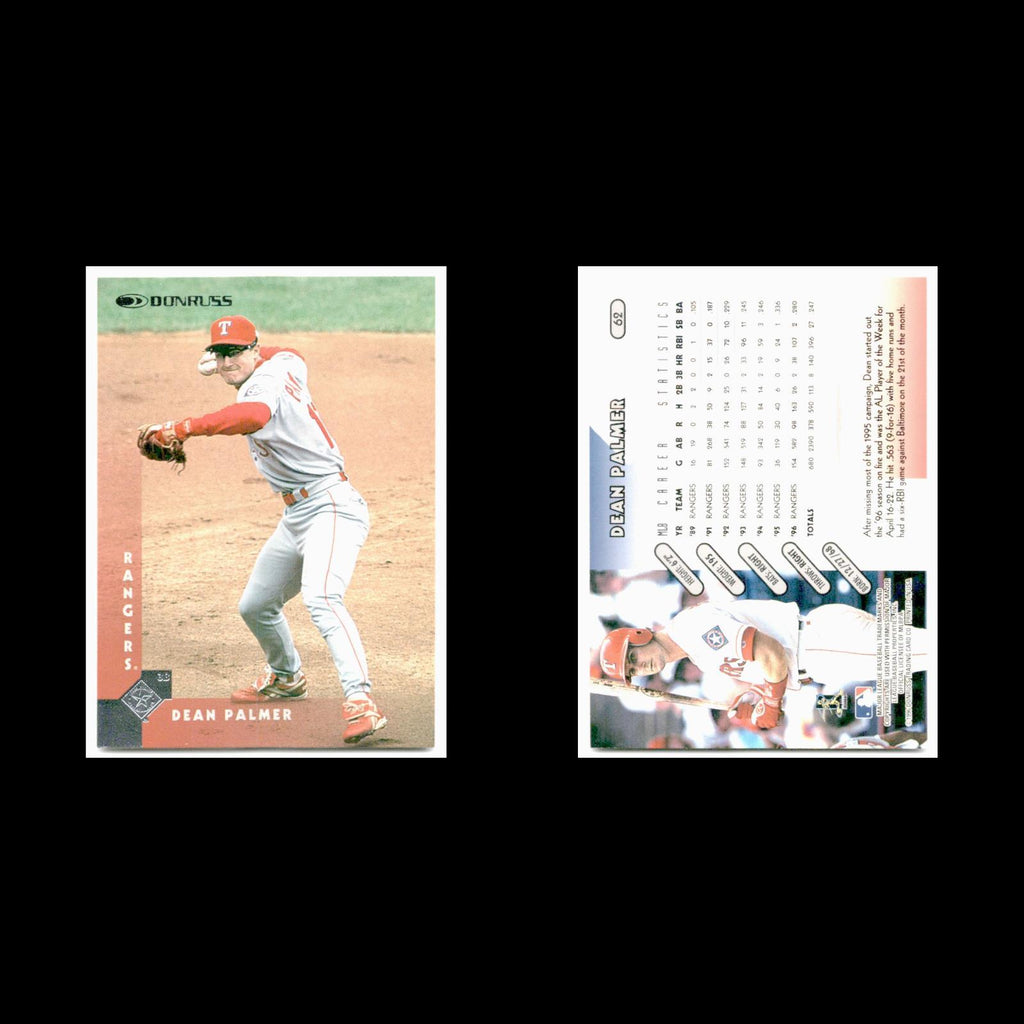 Dean Palmer #62 1997 Donruss Texas Rangers Baseball Card MLB NM