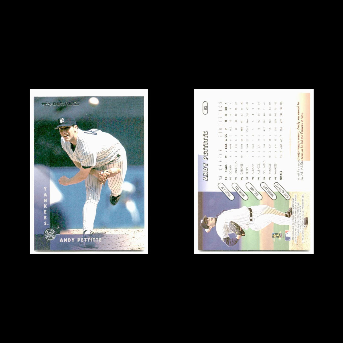 Andy Pettitte #82 1997 Donruss New York Yankees Baseball Card MLB NM
